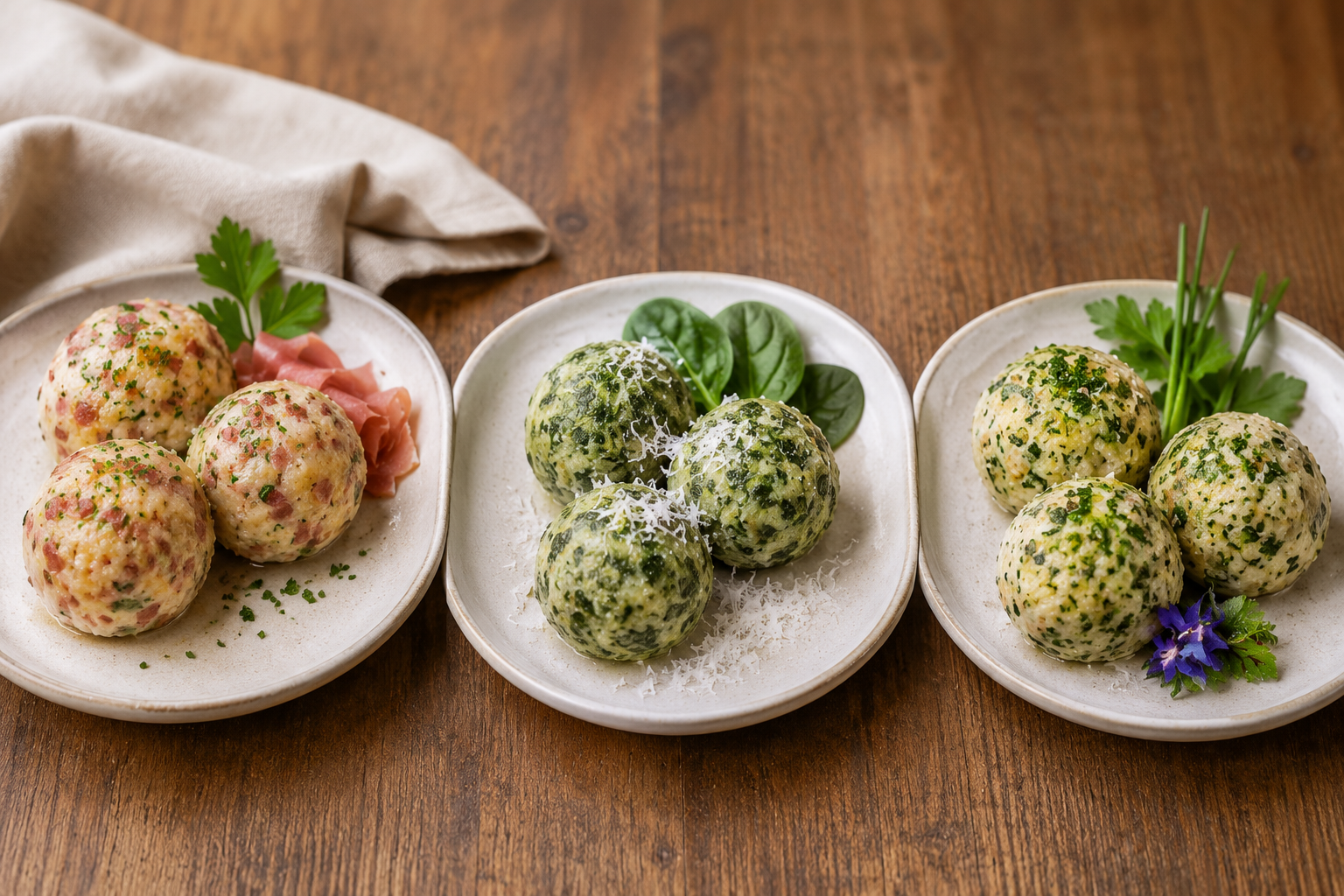 Trio di Canederli Altoatesini