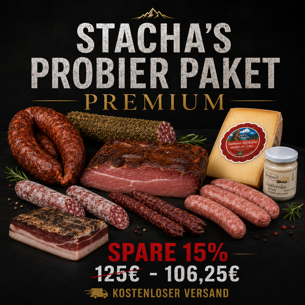 Stacha's Probierpaket Premium – 15 % Rabatt & kostenloser Versand