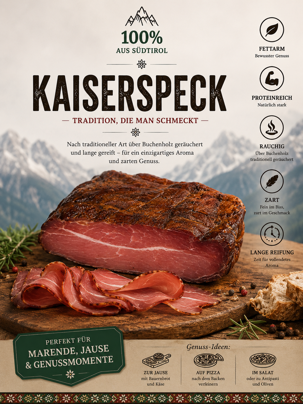 Kaiserspeck 500g - Viele Proteine & Extra mager