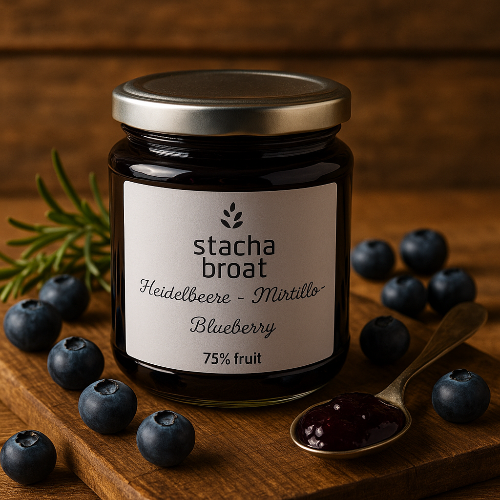 Heidelbeer-Marmelade – 75% Frucht, 340g