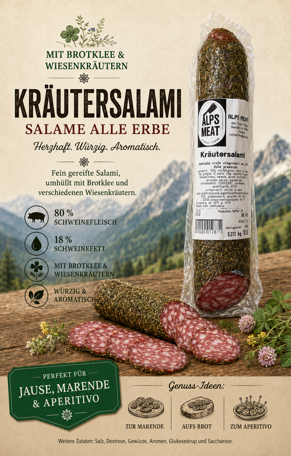 Kräutersalami 255g