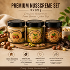 Premium Nusscremen-Set – 3 × 220 g