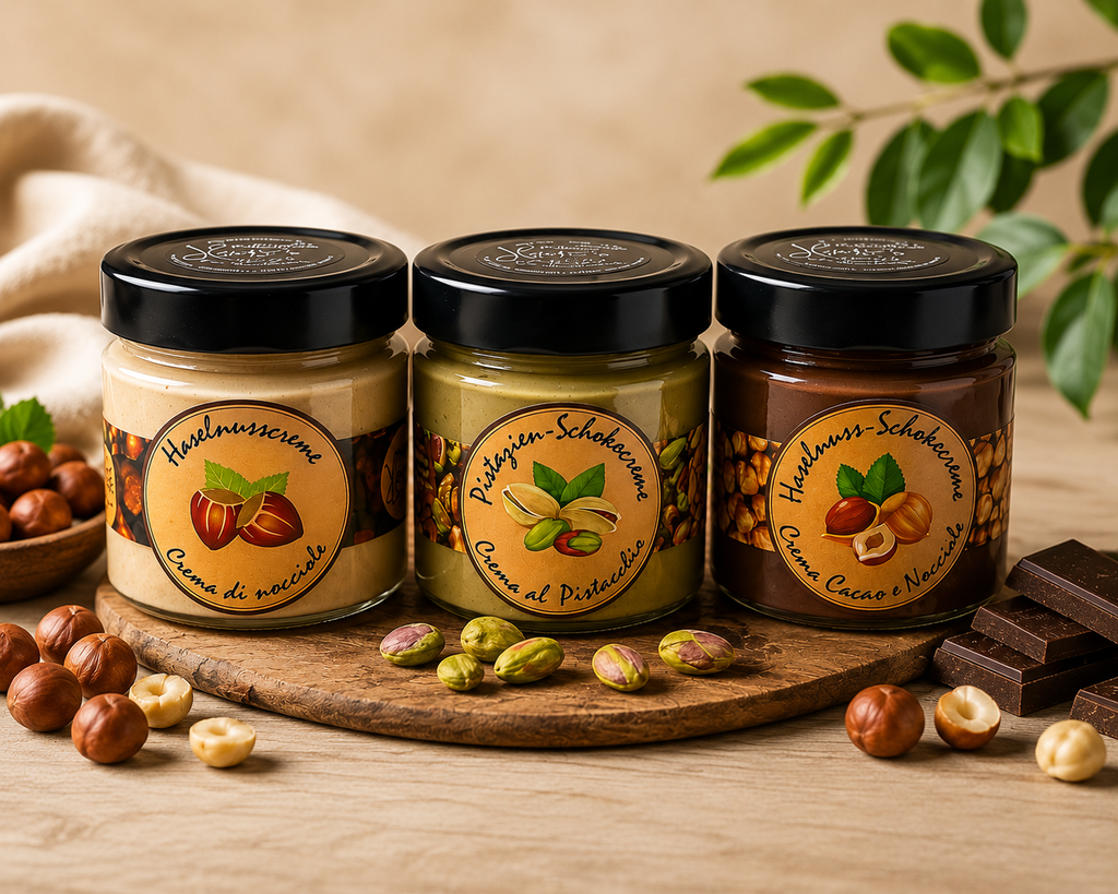 Premium Nusscremen-Set – 3 × 220 g