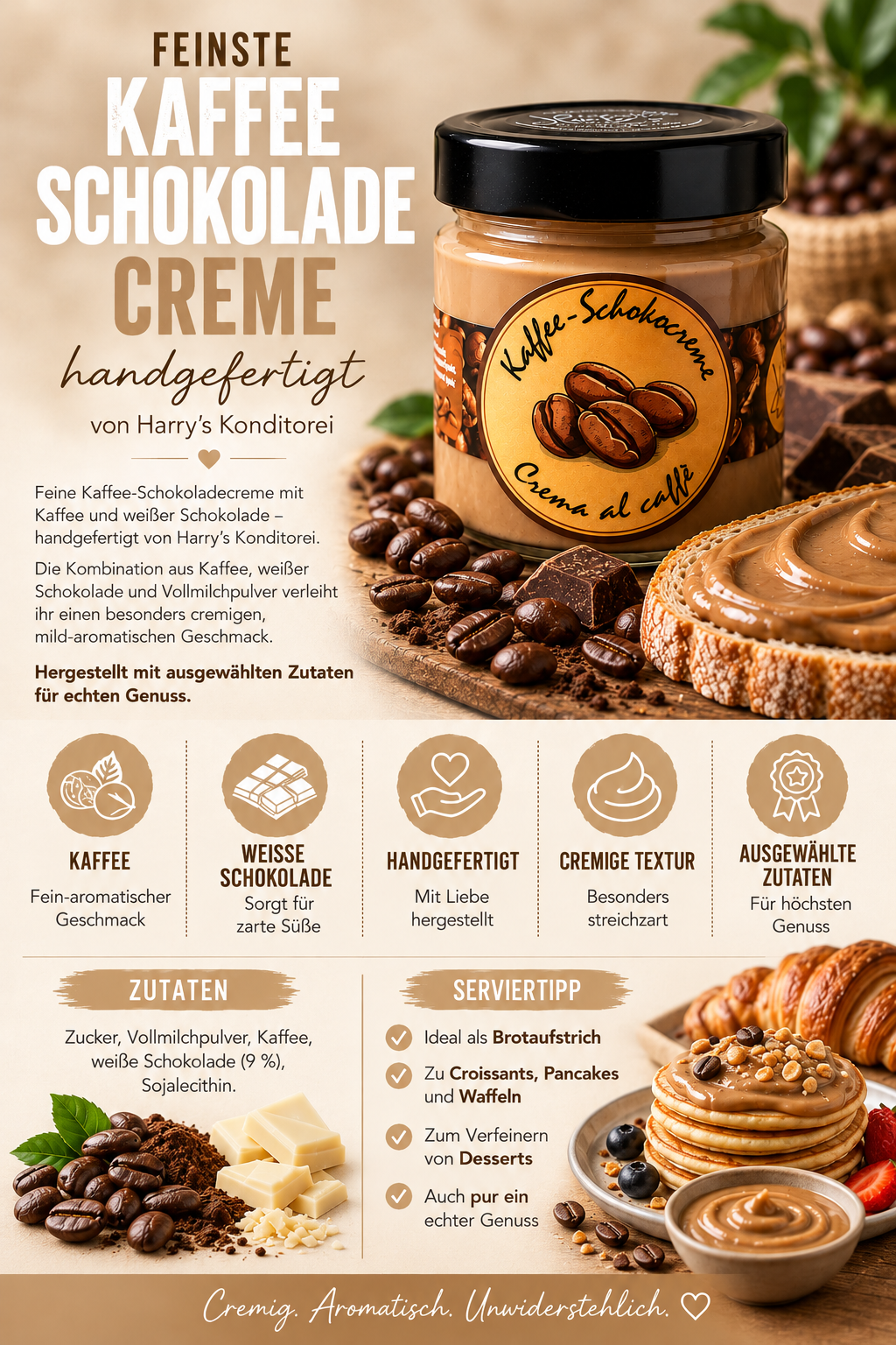 Kaffee-Schokoladencreme – 220 g