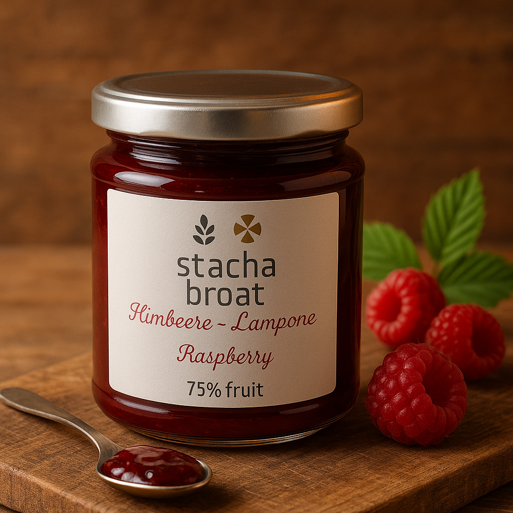 Himbeer-Marmelade – 75% Frucht, 340g